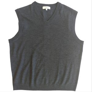 Turnbury sweater vest, pullover extra fine merino wool, size XL